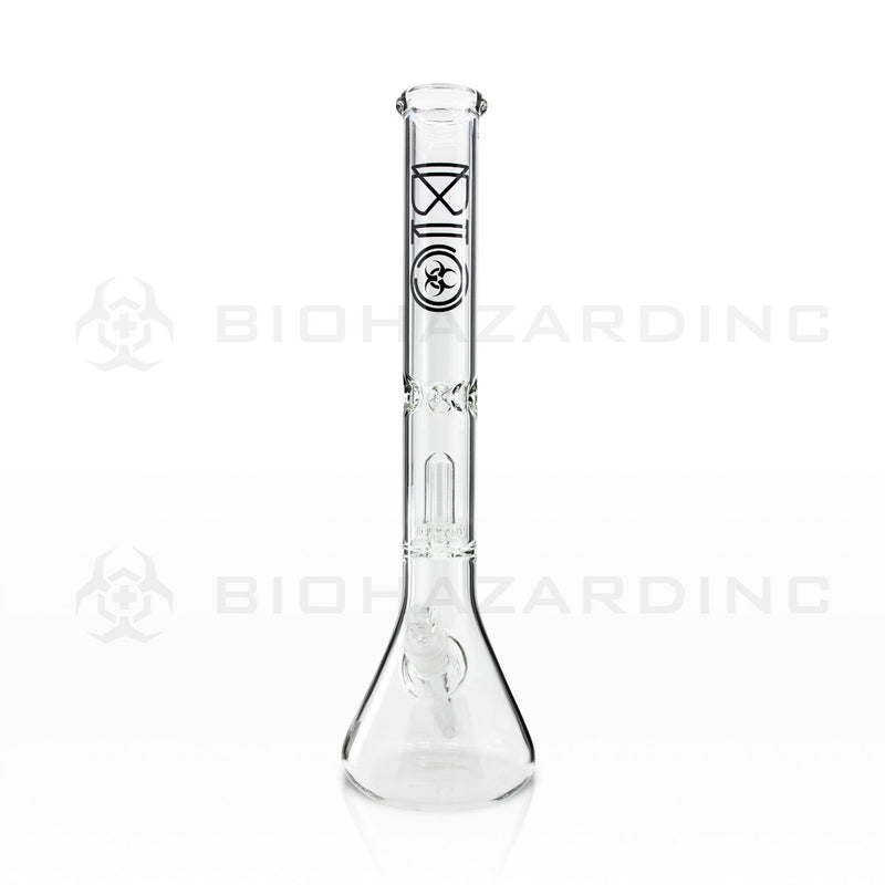 BIO Glass Beaker | 18" Showerhead Perc Water Pipe | Black