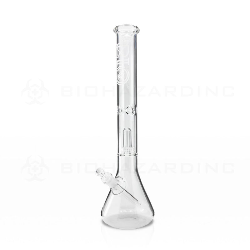 BIO Glass | 18" Showerhead Perc Beaker Water Pipe | Silver