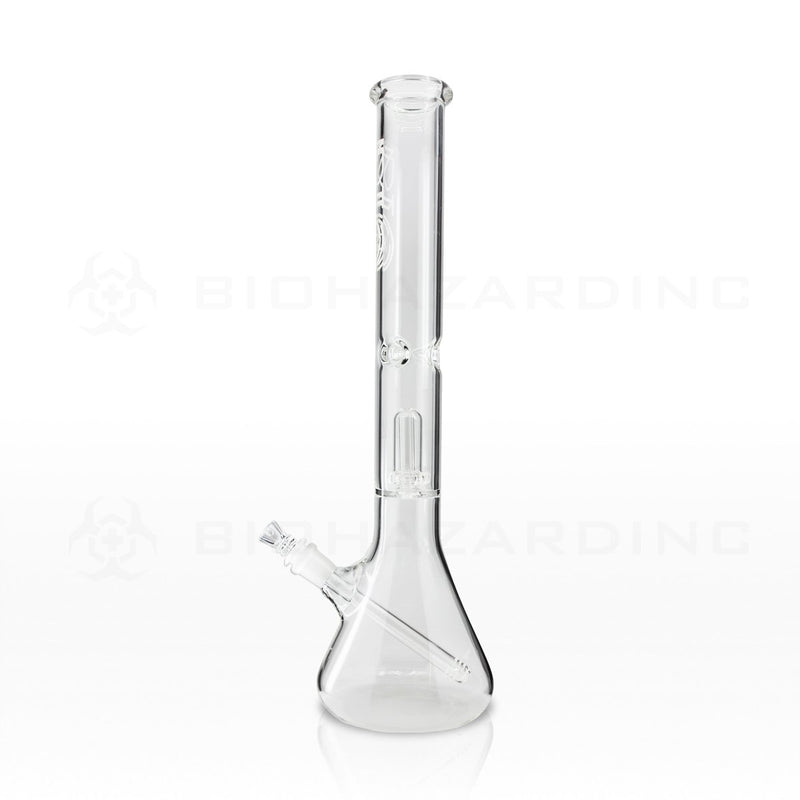 BIO Glass | 18" Showerhead Perc Beaker Water Pipe | White