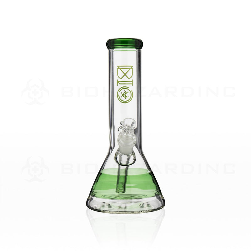 BIO Glass | 10" 50mm x 5mm Stripe Beaker Water Pipe | Green