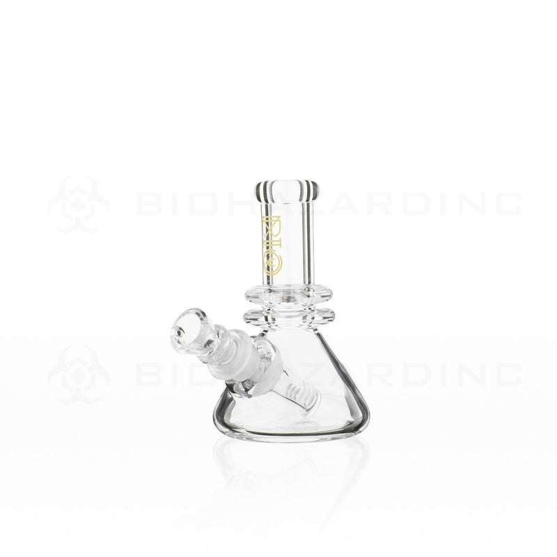 BIO Glass | 5" 25mm x 4mm Classic Mini Beaker Water Pipe | Gold