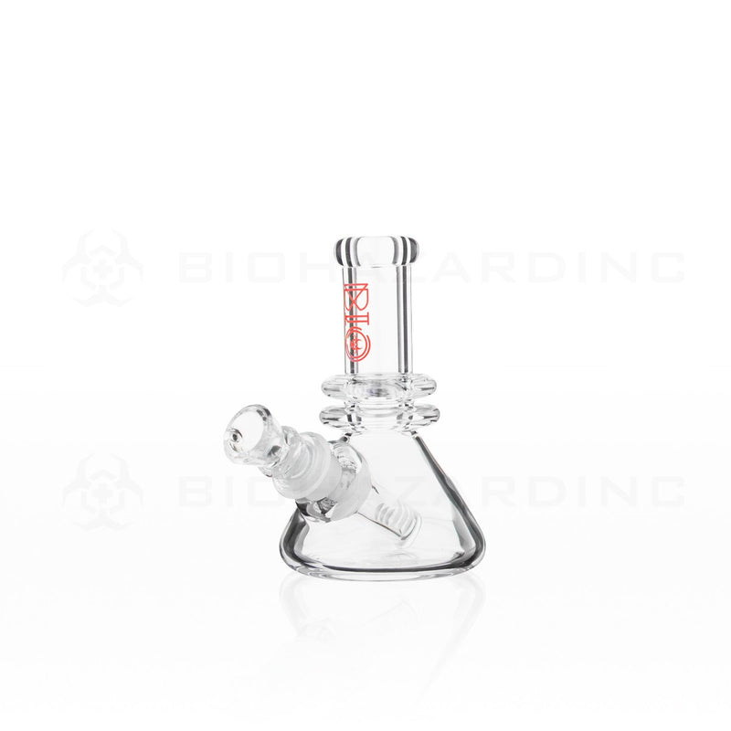 BIO Glass | 5" 25mm x 4mm Classic Mini Beaker Water Pipe | Red