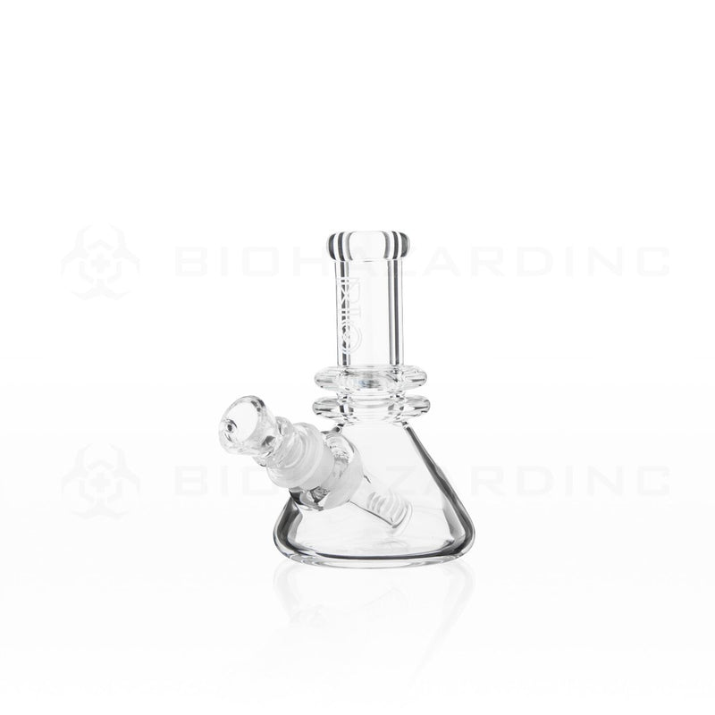 BIO Glass | 5" 25mm x 4mm Classic Mini Beaker Water Pipe | Silver