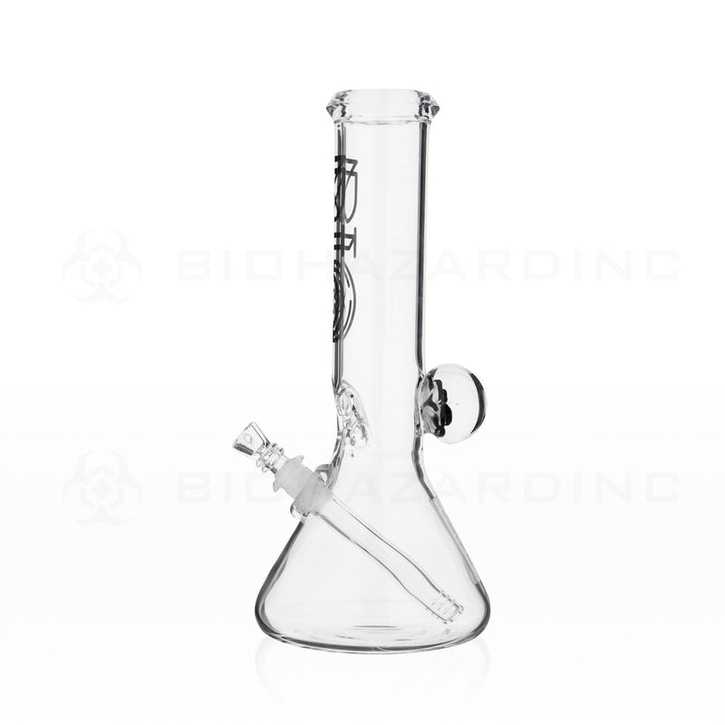 BIO Glass | 12" 50mm x 5mm Flower Marble Beaker Water Pipe | Black