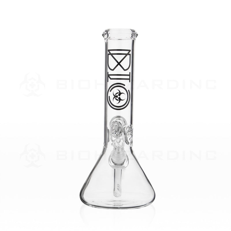 BIO Glass | 12" 50mm x 5mm Flower Marble Beaker Water Pipe | Black