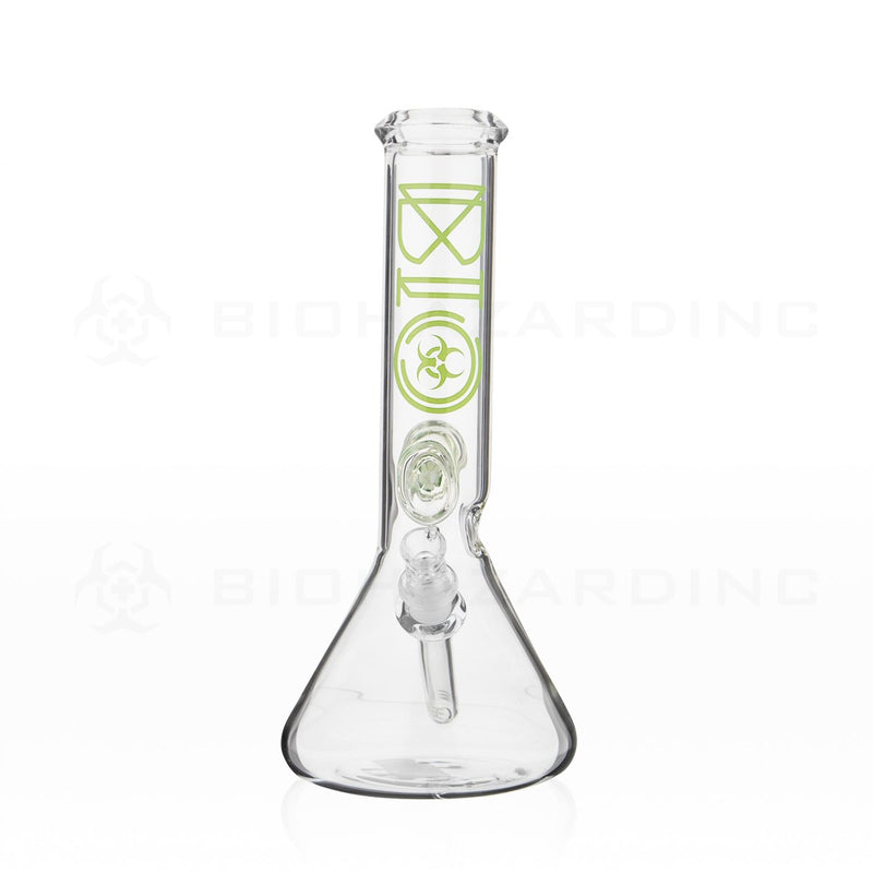 BIO Glass Flower Marble | 12" 50mm x 5mm Beaker Water Pipe | Green