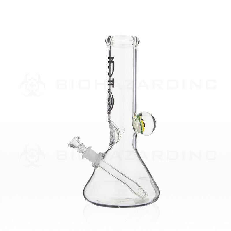 BIO Glass Flower Marble | 12" 50mm x 5mm Beaker Water Pipe | Rasta