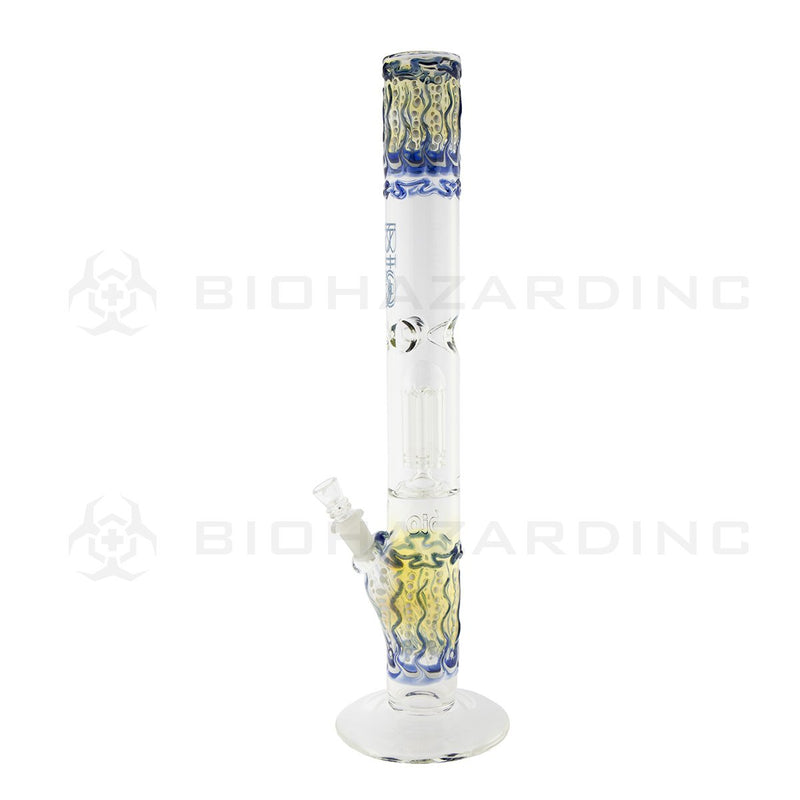 BIO Glass | 18" 50mm x 5mm 8 Arm Tree Perc Straight Water Pipe | Blue