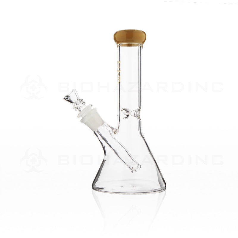 BIO Glass | 8" Classic Beaker Water Pipe | Caramel Trim