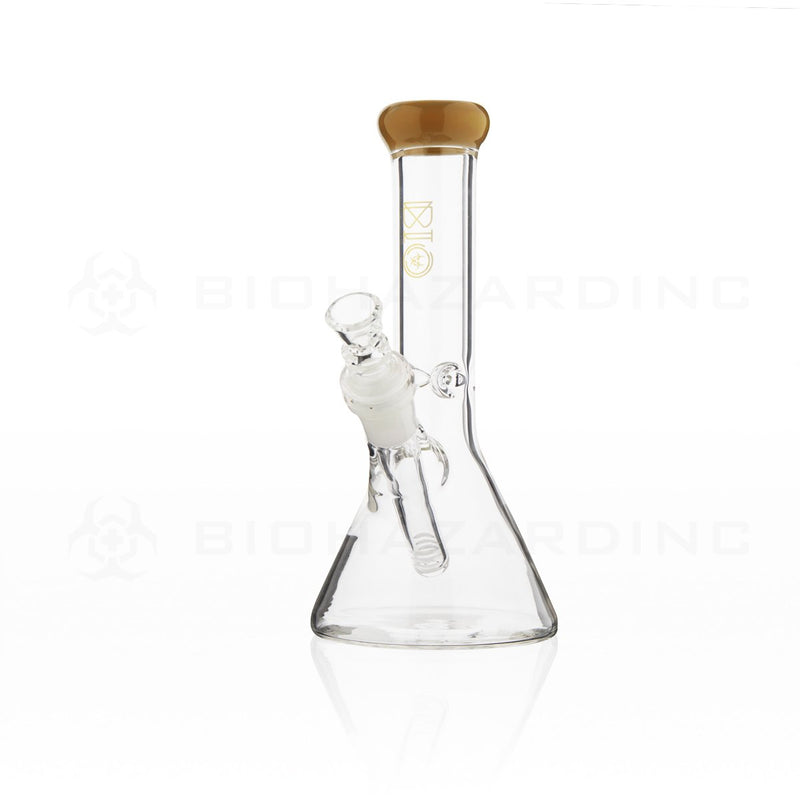 BIO Glass | 8" Classic Beaker Water Pipe | Caramel Trim