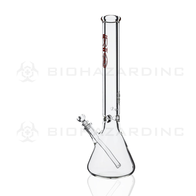 Bio Glass | 18" 50 x 9mm Bio Beaker | Red