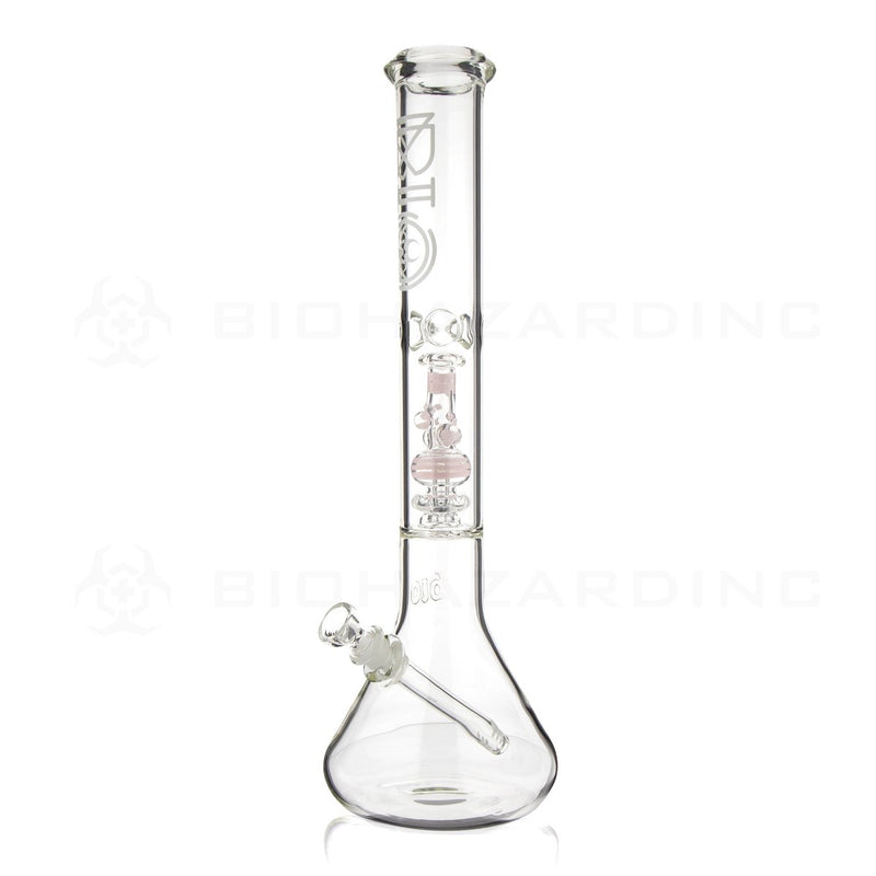 BIO Glass | 17" 50mm x 5mm Replica Mini Pipe Showerhead Perc Water Pipe | Pink