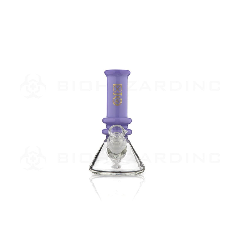 BIO Glass Heavy | 5" 25mm x 4mm Classic Mini Beaker Water Pipe | Pastel Purple