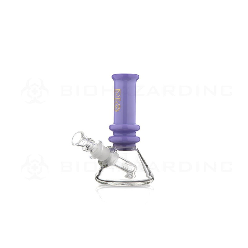 BIO Glass Heavy | 5" 25mm x 4mm Classic Mini Beaker Water Pipe | Pastel Purple