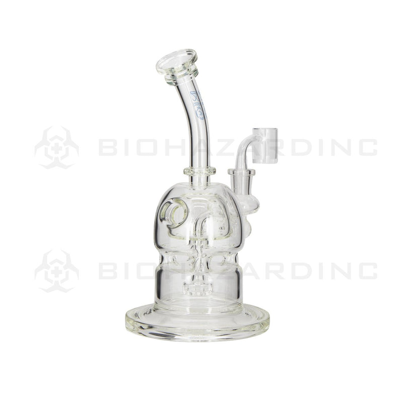 BIO METRIX v2 | 10" 38mm x 5mm Capsule Dome Dab Rig | Blue