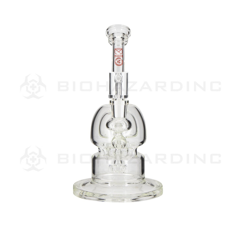 BIO Glass | 10" 38mm x 5mm METRIX v2 Capsule Dome Dab Rig | Red