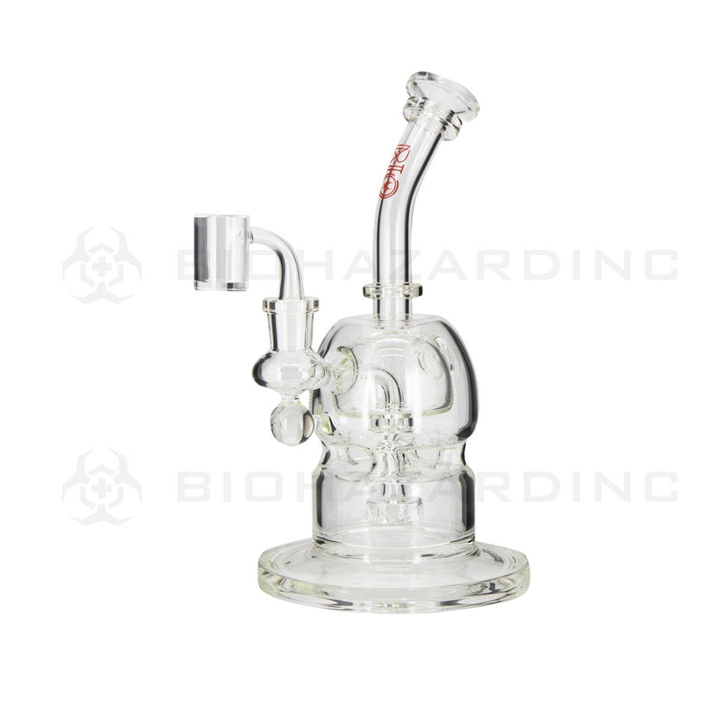 BIO Glass | 10" 38mm x 5mm METRIX v2 Capsule Dome Dab Rig | Red