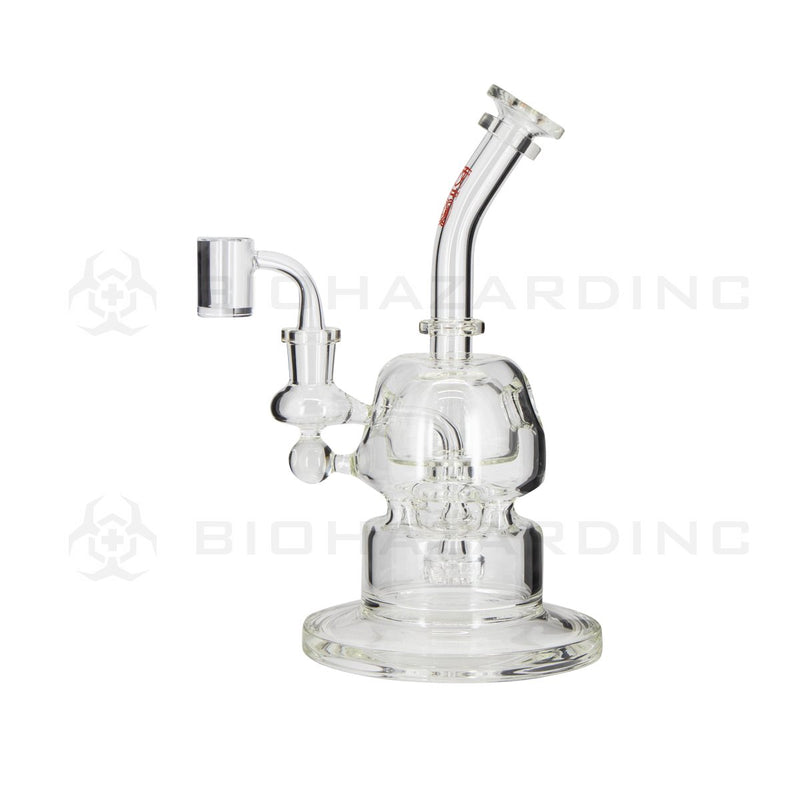 BIO Glass | 10" 38mm x 5mm METRIX v2 Capsule Dome Dab Rig | Red