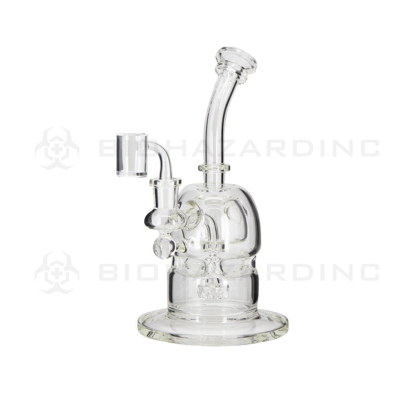 BIO Glass | 10" 38mm x 5mm METRIX v2 Capsule Dome Dab Rig | Silver