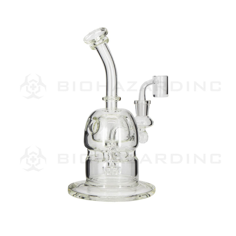 BIO Glass | 10" 38mm x 5mm METRIX v2 Capsule Dome Dab Rig | Silver