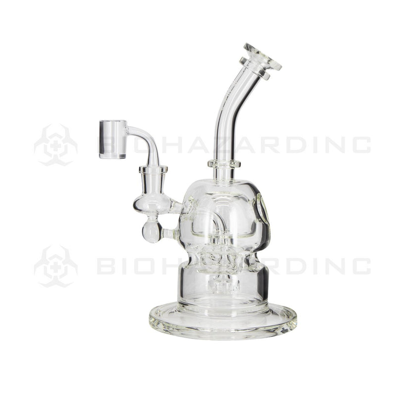 BIO Glass | 10" 38mm x 5mm METRIX v2 Capsule Dome Dab Rig | White