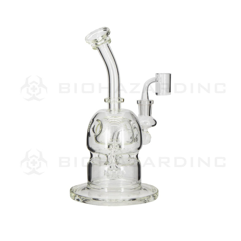 BIO Glass | 10" 38mm x 5mm METRIX v2 Capsule Dome Dab Rig | White