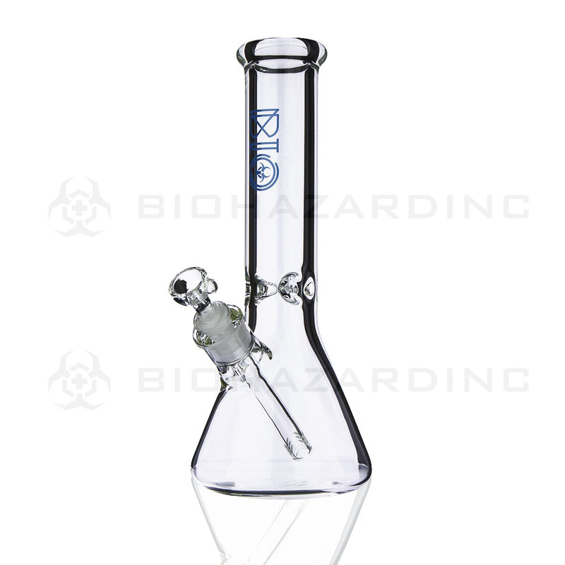 BIO Glass Beaker | 12" 50mm x 7mm Classic Water Pipe | Blue