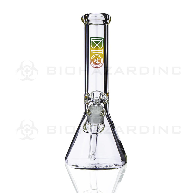 BIO Glass Beaker | 12" 50mm x 7mm Classic Water Pipe | Rasta