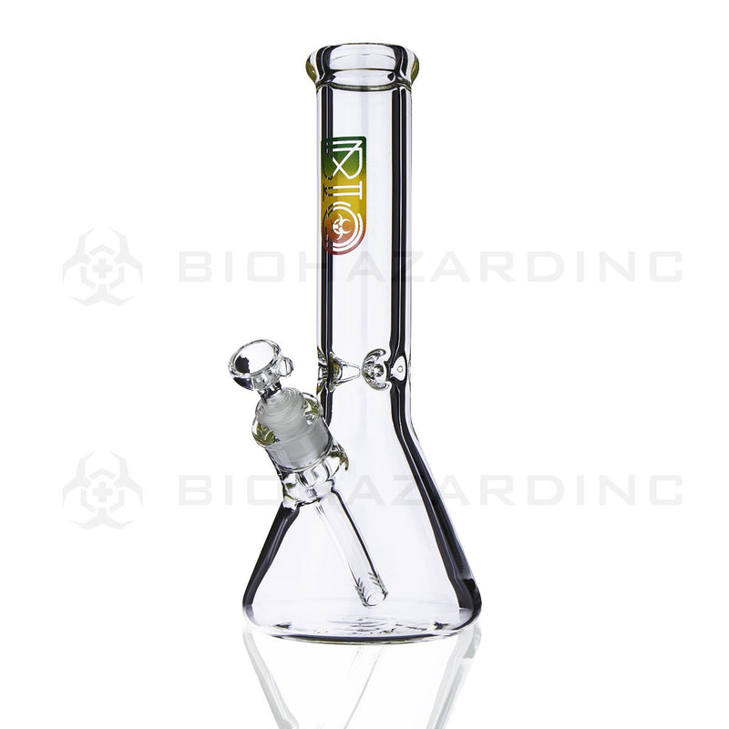 BIO Glass Beaker | 12" 50mm x 7mm Classic Water Pipe | Rasta