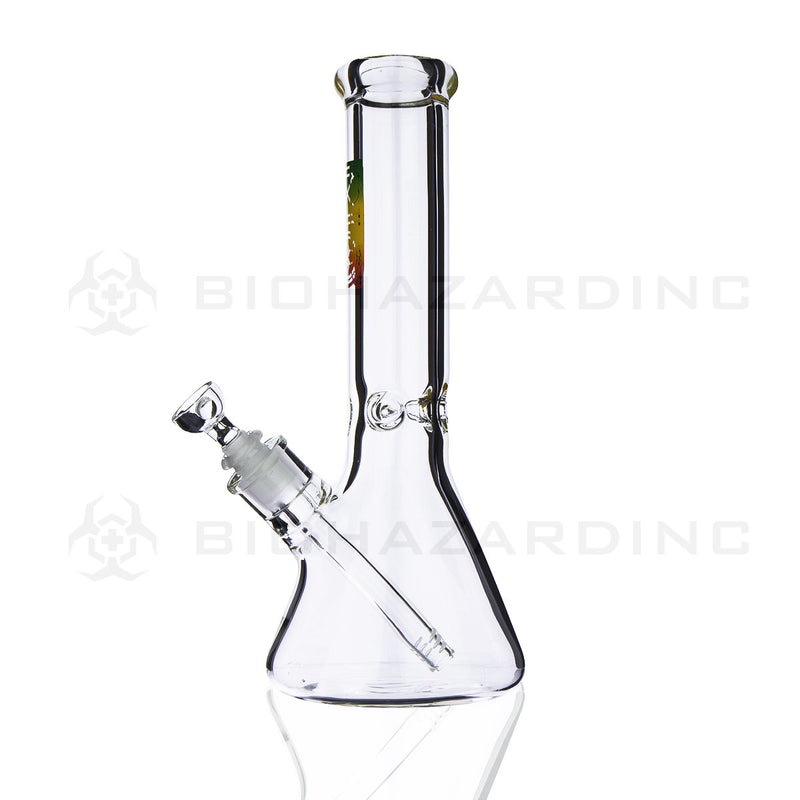 BIO Glass Beaker | 12" 50mm x 7mm Classic Water Pipe | Rasta