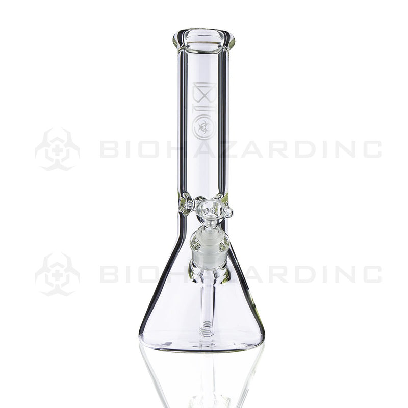 BIO Glass | 12" 50mm x 5mm Classic Beaker Water Pipe | Silver