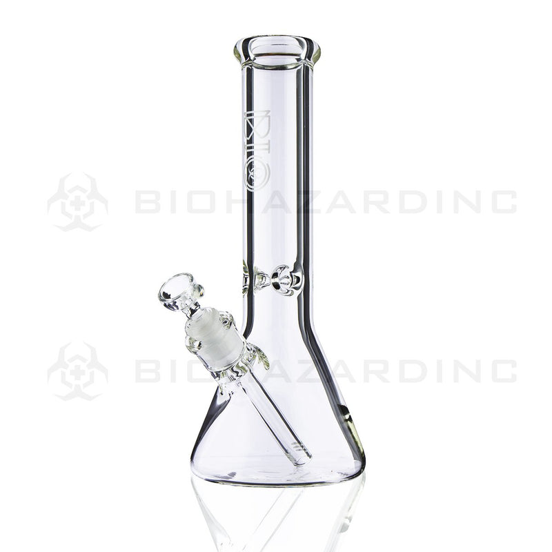 BIO Glass | 12" 50mm x 5mm Classic Beaker Water Pipe | Silver