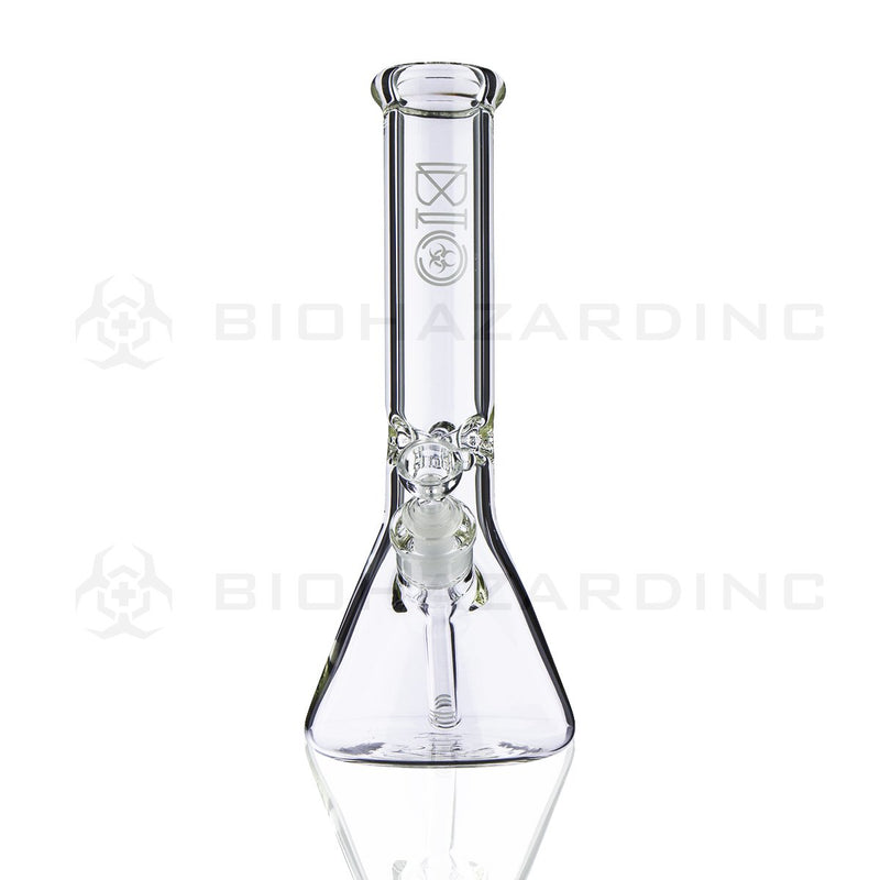 BIO Glass | 12" 50mm x 5mm Classic Beaker Water Pipe | White