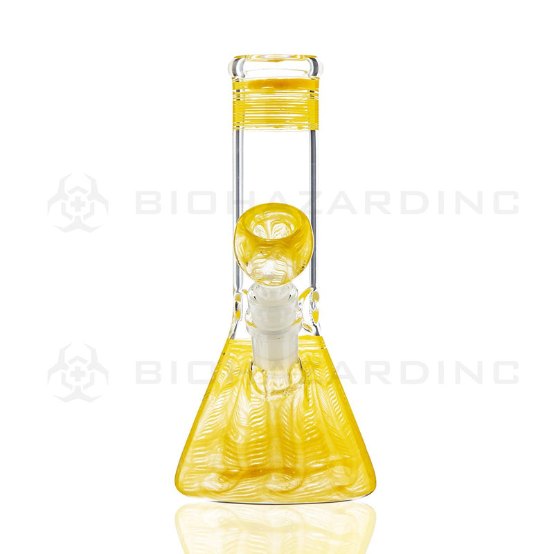 8" Beaker - Yellow Wrap & Rake