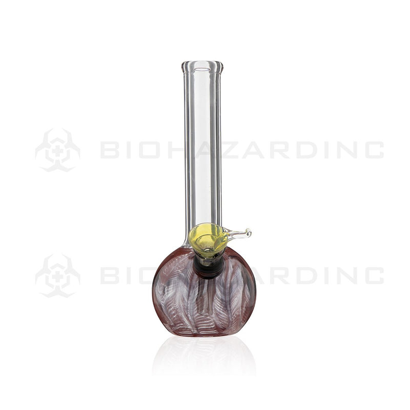 Wrap & Rake | 7" 25mm x 4mm Straight Water Pipe with Slider Bowl | Red