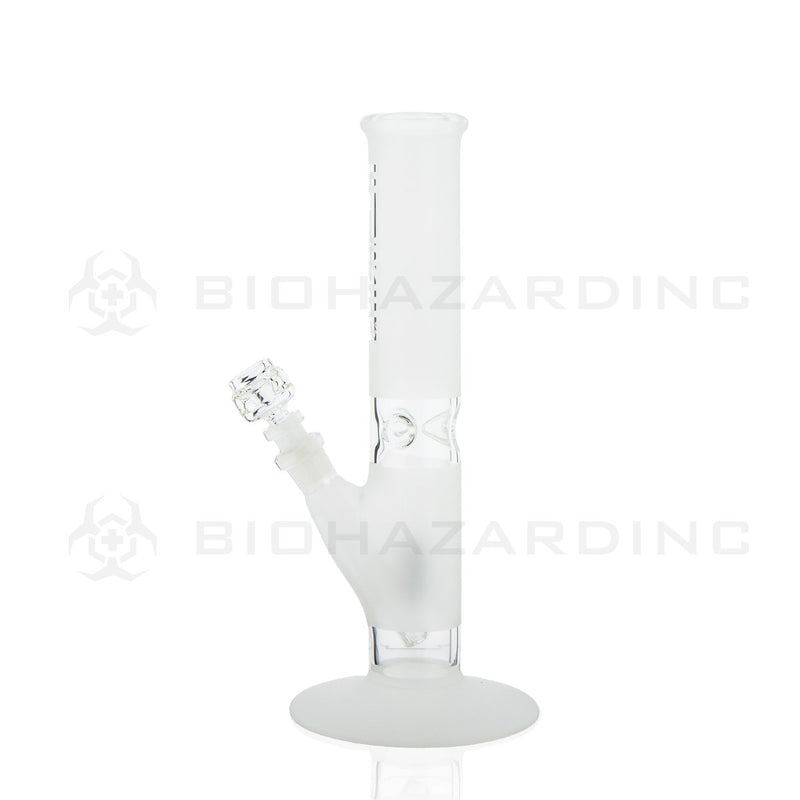 PURE Glass | 12" 50mm x 5mm Classic Straight Water Pipe | Clear Frost