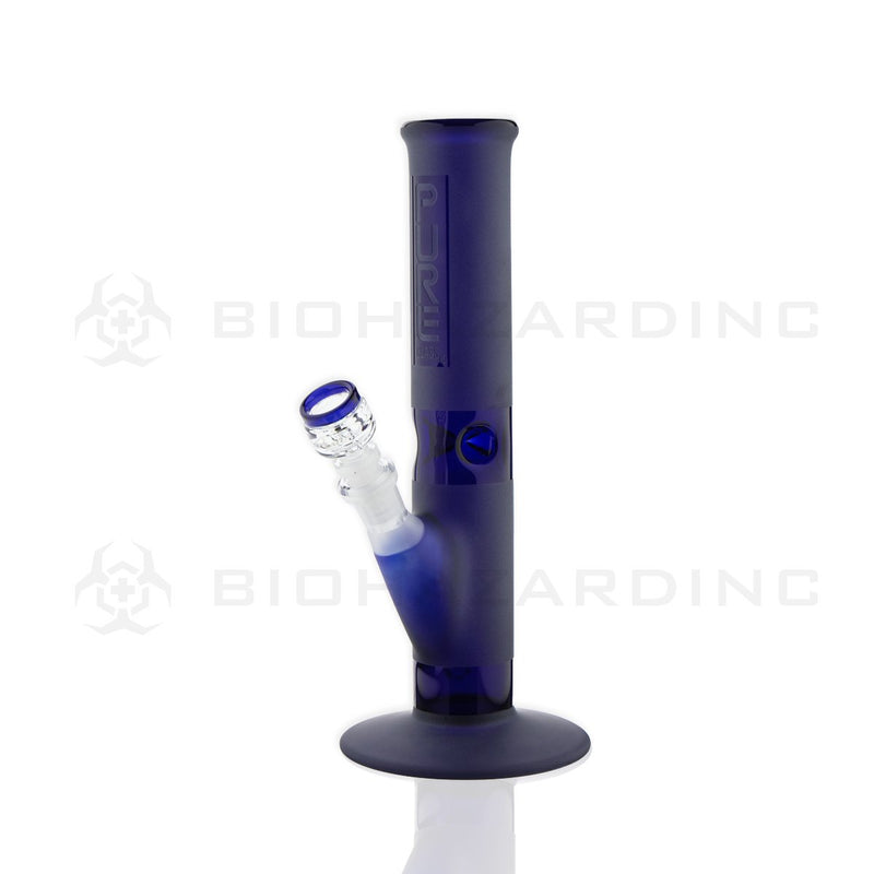 PURE Glass | 12" 50mm x 5mm Classic Straight Water Pipe | Blue Frost