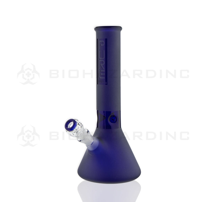 PURE Glass | 12" 50mm x 5mm Classic Beaker Water Pipe | Blue Frost