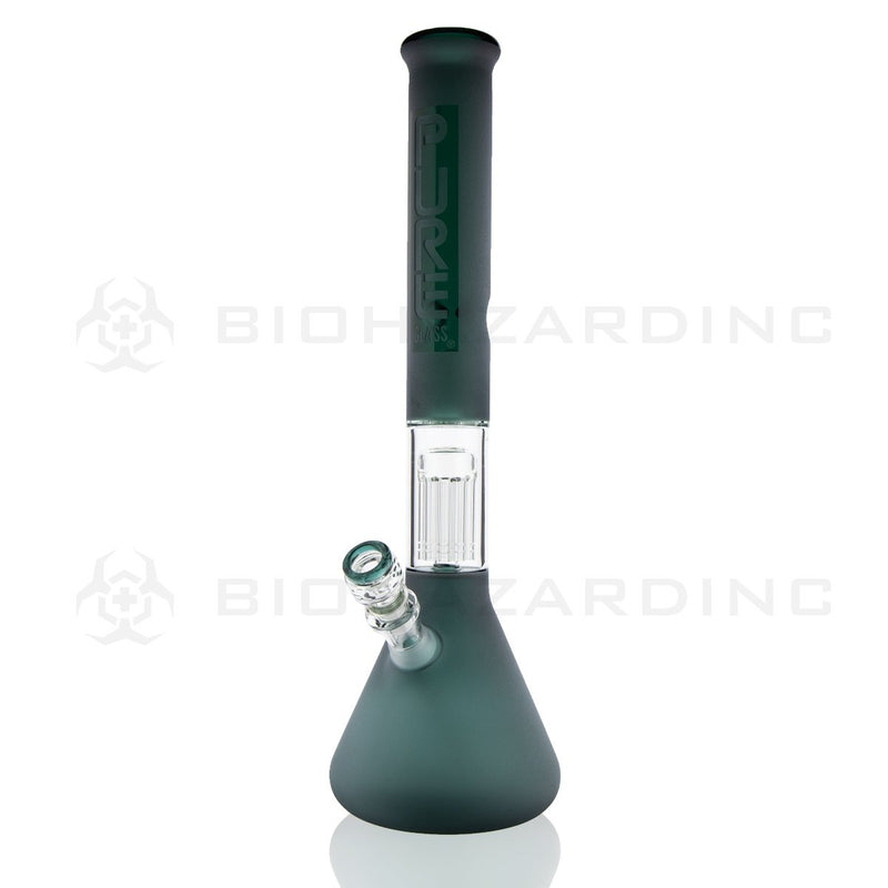 18" PURE Beaker w/ 10 Arm Tree Perc - Lake Green Frost