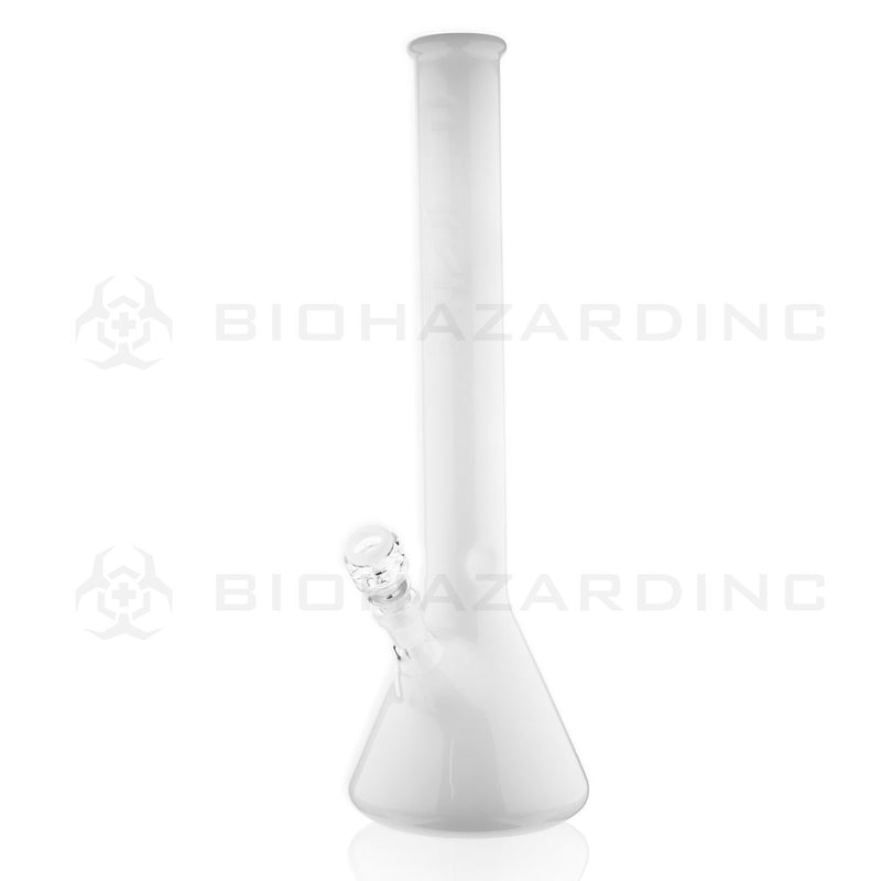 PURE Glass | 18" 50mm x 5mm Classic Beaker Water Pipe | Ivory