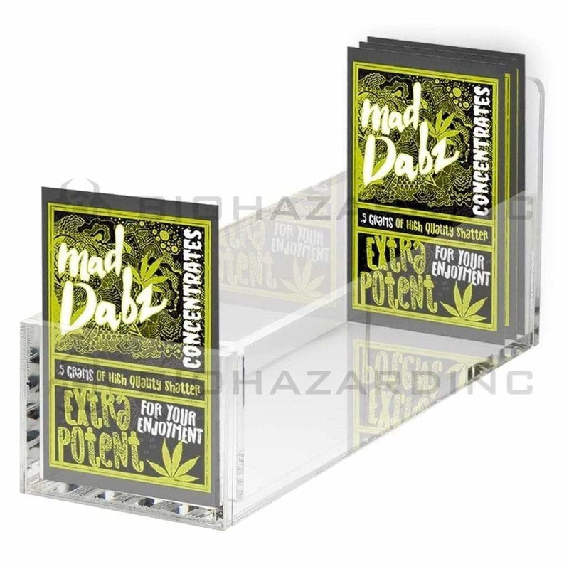 Biohazard Inc Acrylic Display Acrylic Display for shatter 3.25" x 10.25"