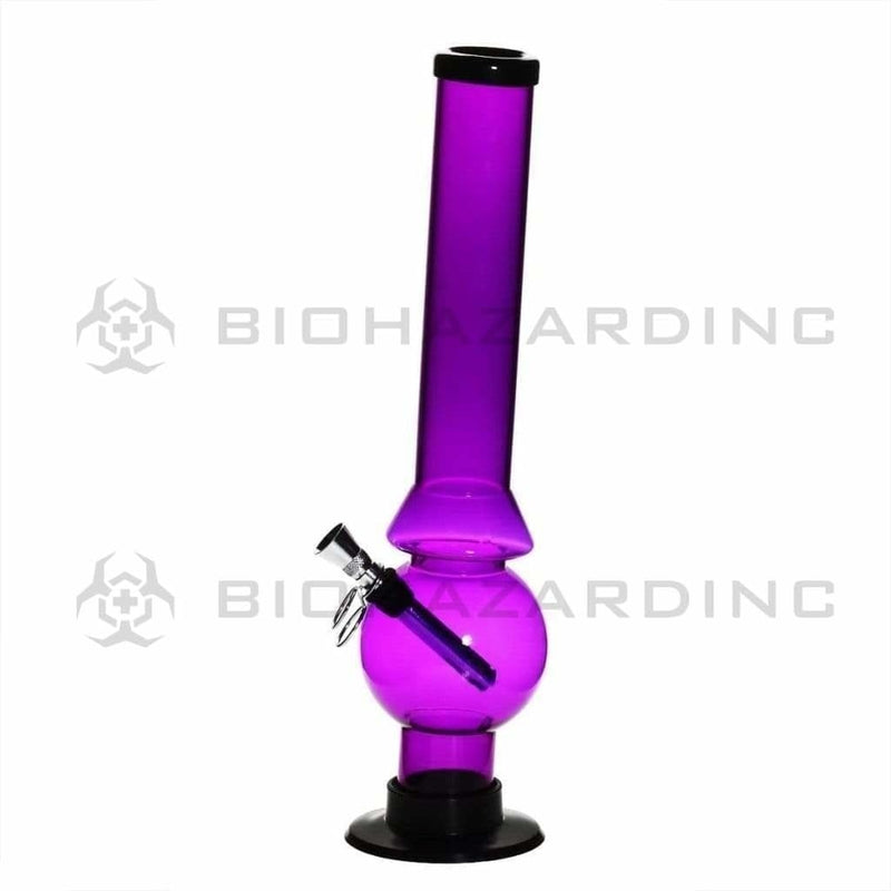 Biohazard Inc Acrylic Bong Acrylic Water Pipe 1.5"x12" Pull Out Bowl