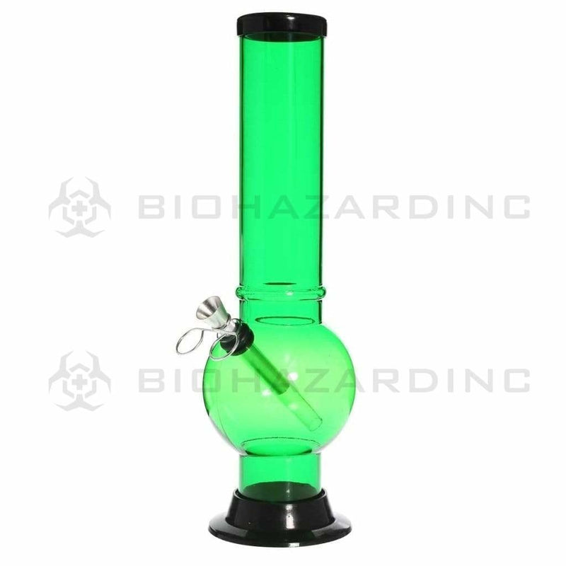 Biohazard Inc Acrylic Bong Acrylic Water Pipe 2"x12" Pull Out Bowl