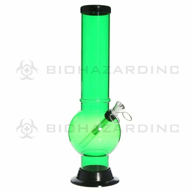 Biohazard Inc Acrylic Bong Acrylic Water Pipe 2"x12" Pull Out Bowl