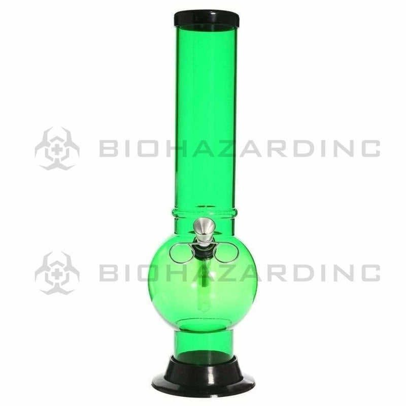 Biohazard Inc Acrylic Bong Acrylic Water Pipe 2"x12" Pull Out Bowl