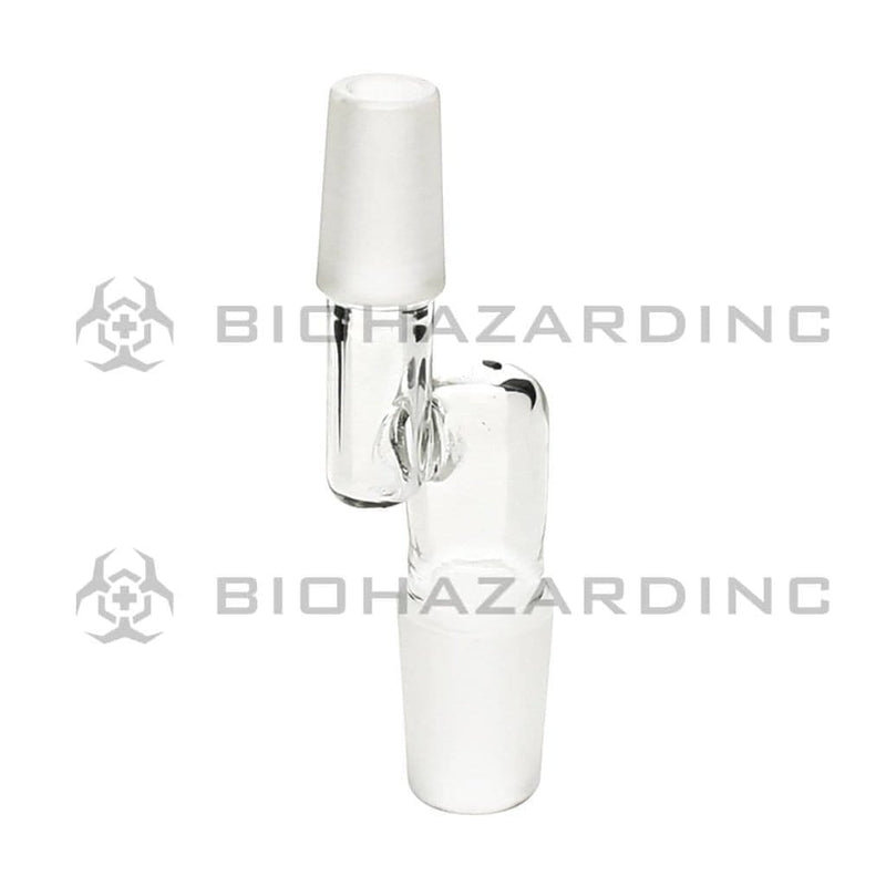 Biohazard Inc Glass Bong Adapter Adapter - Bent 19mm/14mm Male - 20 Count