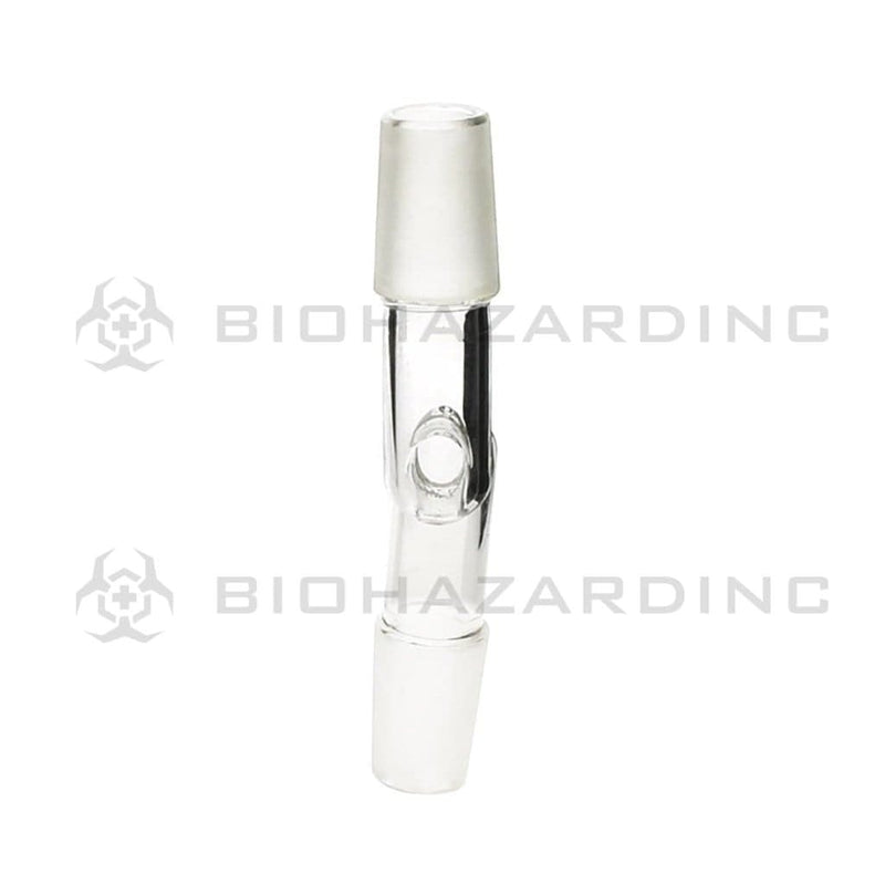 Biohazard Inc Glass Bong Adapter Adapter - Bent 19mm/19mm Male - 20 Count