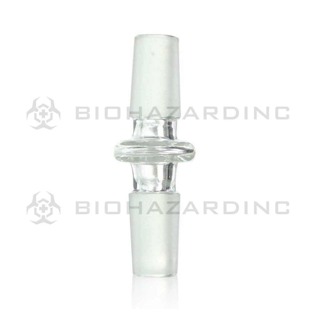 Biohazard Inc Glass Bong Adapter Adapter- Straight 14mm/14mm Male - 20 Count