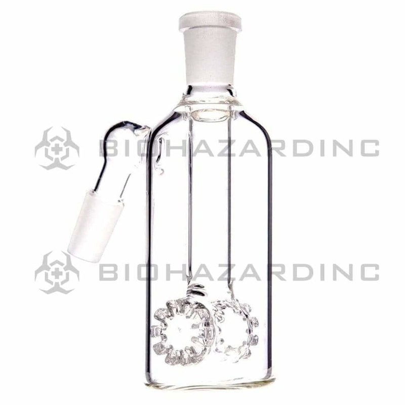 Biohazard Inc Ash Catcher Ash Catcher G/G Single Clear Diffused Male 14mm