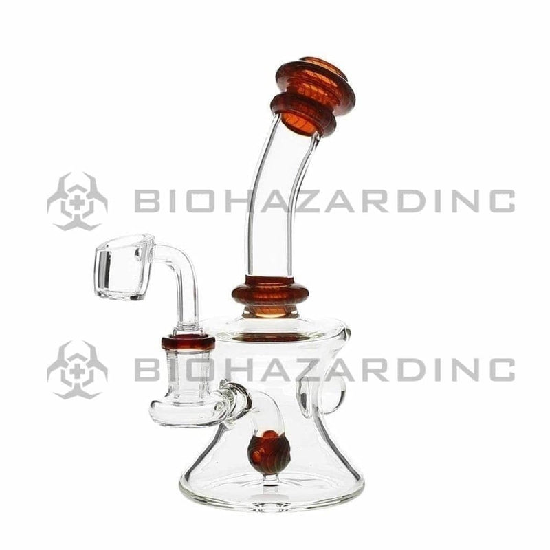 Biohazard Inc Glass Dab Rig Banger Hanger w/ Banger - Queen Bee